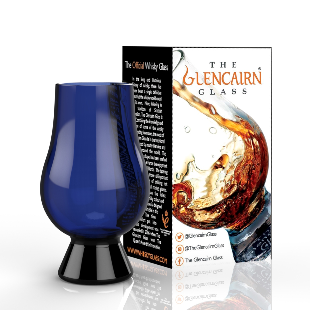 Blue Glencairn Glass in gift carton