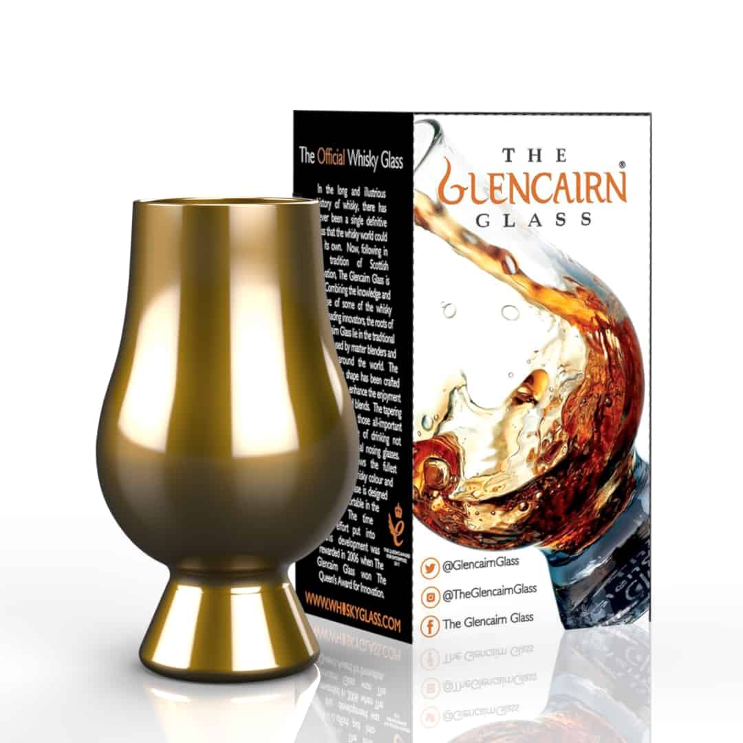 Gold Glencairn Glass in gift carton