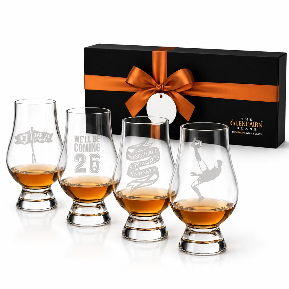 Scotland World Cup 2026 Glencairn Glass Gift Set of 4